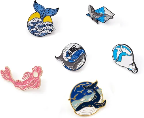 Miniatura 169 de Pandahall - Broches esmaltados de aleación con varios temas, broche de solapa, juego de pines esmaltados