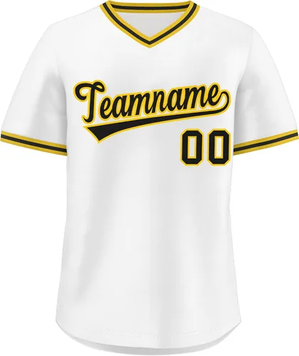 Miniatura 44 de KXK - Camiseta de béisbol personalizada con nombre y número cosidos, estilo Hip Hop, con cuello en V, atlética, para hombres, mujeres y jóvenes