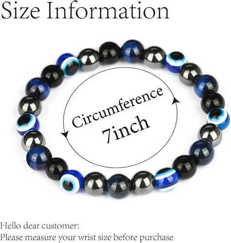 Miniatura 23 de Triple Protection Bracelet, CARPDIM Evil Eye bracelet and Black Obsidian evil eye Beads Bracelet for Men Women Healing Bracelets Bring Good Luck