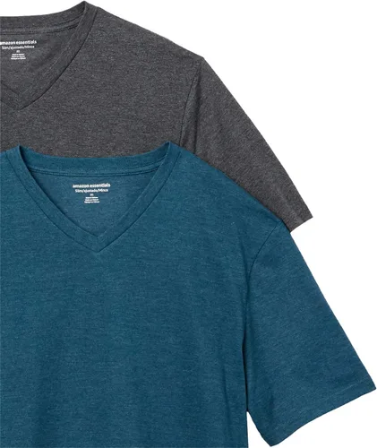 Miniatura 2 de Tienda Essentials Men's Slim-Fit Short-Sleeve V-Neck T-Shirt, Pack of 2