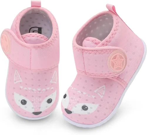 JOINFREE Zapatillas transpirables para bebés y niñas, zapatos antideslizantes para primeros pasos, zapatos para cuna, zapatos descalzos para bebés