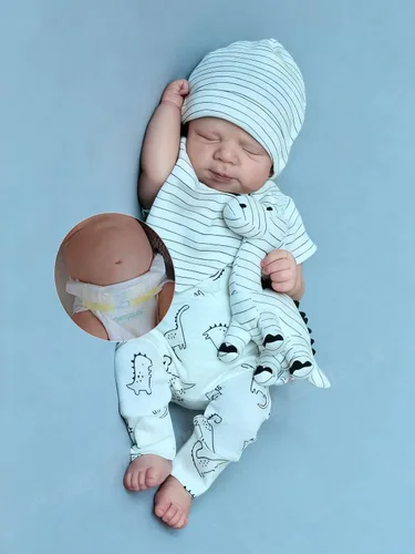 Miniatura 8 de Anano Muñeca Bebé Reborn de Cuerpo Completo de Vinilo de Silicona Suave, Bebés que Parecen Realistas como Bebé Reborn Niña, Muñecas de Bebé