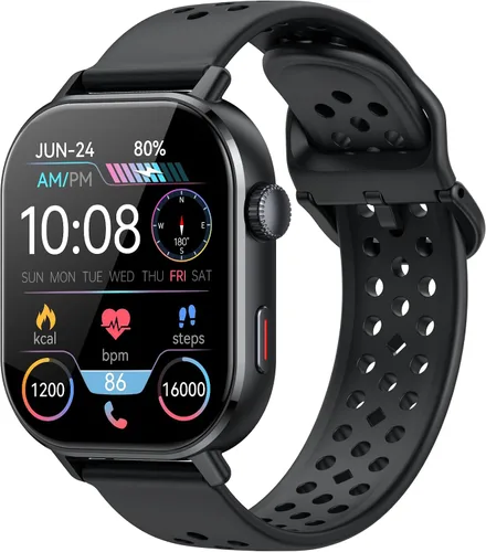 Reloj inteligente para hombre, GPS, 2.06 pulgadas, HD, AMOLED, militar, multideporte, rastreador de fitness con llamada Bluetooth, brújula,