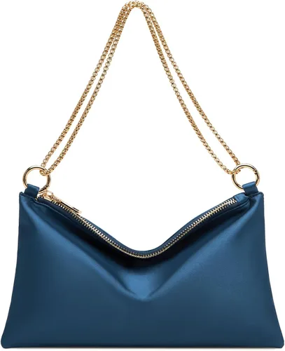 Miniatura 11 de oscaurt Bolso de noche para mujer, cartera de hombro de satén para graduación, compromiso, cóctel, fiesta, boda
