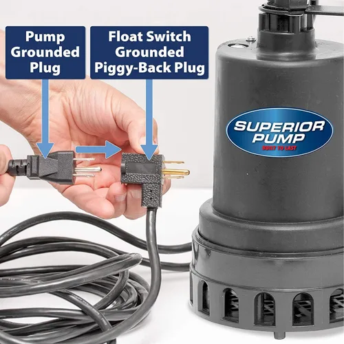 Miniatura 5 de Superior Pump 92072-U Sistema de bomba de drenaje remoto de fregadero de 1/3 HP, color negro