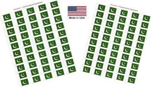 Miniatura 223 de 100 calcomanías de la bandera de Alaska; 1.5" x 1" hechas en Estados Unidos, calcomanías autoadhesivas de la bandera del estado para álbumes