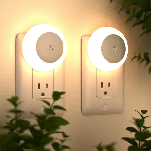 Miniatura 11 de fesnne Luz Nocturna, Luces Nocturnas Enchufables en la Pared, Sensor de Atardecer a Amanecer, Luz Nocturna LED Rosa 0.5W, Juego de 2 Luces Nocturnas