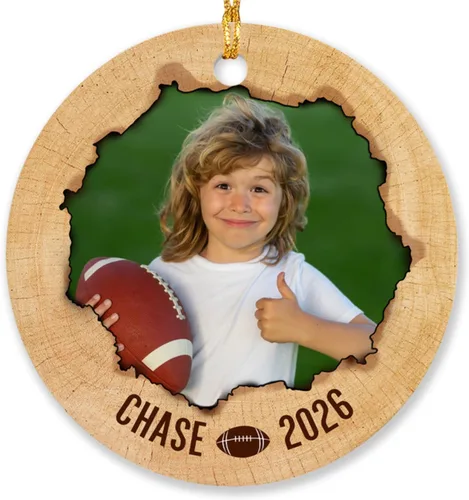Miniatura 12 de Adorno de Navidad con foto de béisbol para niños y niñas, adorno personalizado con imagen de jugador de béisbol, árbol de Navidad, adorno de béisbol