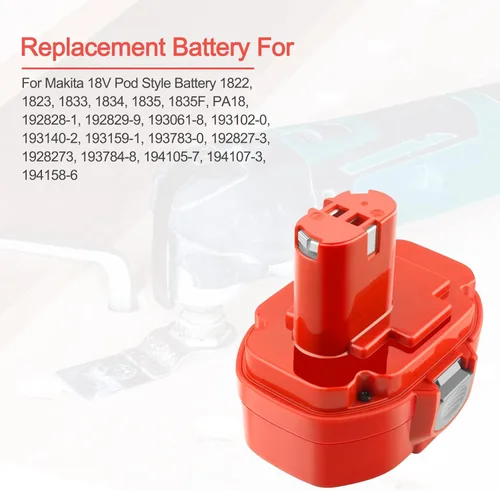 Miniatura 6 de Paquete de 2 baterías de repuesto 18V 3.5Ah 1822 1823 1833 1834 1835 1835F 192828-1 192829-9 193061-8 193102-0 193140-2 193159-193159-1 1937 83-0