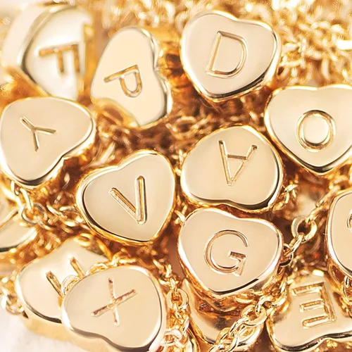 Miniatura 6 de Collar con corazón pequeño e inicial, chapado en oro de 14 quilates, hecho a mano, delicado, letra personalizada, gargantilla, regalo de joyería