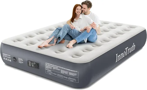 Miniatura 9 de InnoTruth Colchón de aire matrimonial con bomba integrada, ganador del premio Family Choice, colchón inflable, cama de aire elevada de 18 pulgadas
