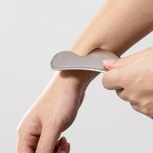 Miniatura 9 de Gua sha - Juego de 4 herramientas de masaje Gussha de acero inoxidable, herramienta de masaje Gussha, herramienta de raspado muscular para terapia