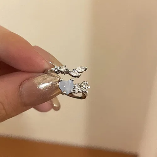 Miniatura 2 de Anillo sonriente de cara sonriente irregular irregular personalizado para mujer, tailandesa, plata, retro, hecho antiguo, apertura múltiples(4)