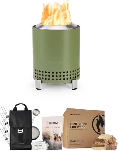 Miniatura 22 de Solo Stove Mesa, Hoguera de Mesa de 5.1 Pulgadas con Soporte - Hoguera de Acero Inoxidable Sin Humo para Acampar, al Aire Libre y Patio - Hoguera