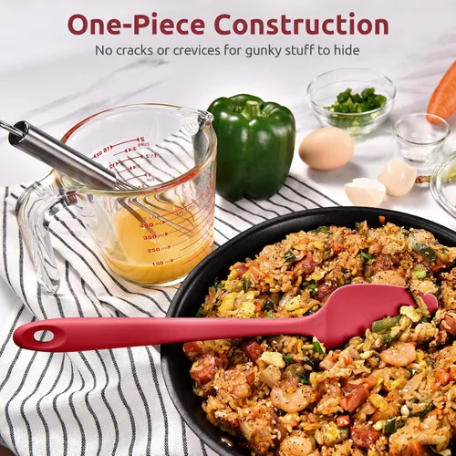 Miniatura 8 de Espátula de silicona resistente al calor: U-Taste, flexible de 600ºF, de 11.38 pulgadas, de silicona, para mezclar, remover, cocinar, raspar