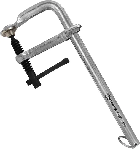 Strong Hand Tools Abrazadera para uso público, 4.5" de capacidad, 500 LB presión de sujeción, 5/8"-5/16" tamaño del riel, 3-1/4" profundidad de