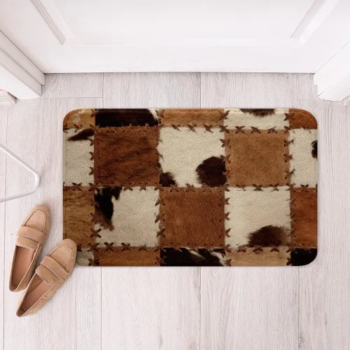 Miniatura 44 de Feelyou Tapetes de baño estampados, con patrón de sombrero occidental, para niños y niños, vaquera rosa, para ducha, accesorios de baño abstractos