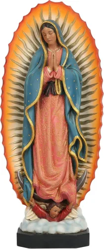 Miniatura 8 de Estatua católica BC de Nuestra Señora de Guadalupe, figura de la Virgen De Guadalupe, regalo religioso de la Santa Madre María para mamá, decoración