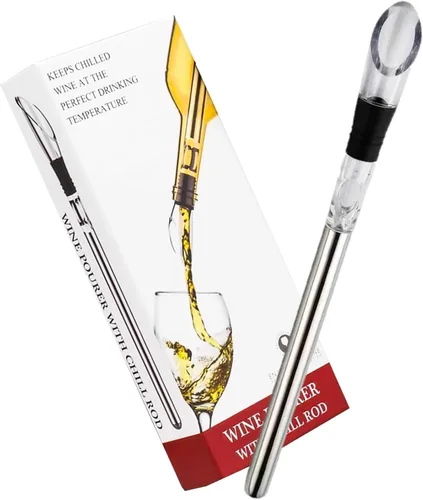 Enfriador de vino pequeño enfriador de vino 3 en 1 de acero inoxidable enfriador de botellas de vino enfriadores de vino sin hielo para botellas,