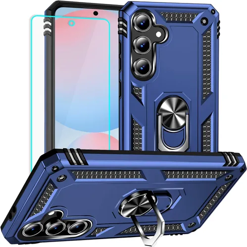 Miniatura 12 de Funda para Samsung Galaxy S24 FE: con protector de pantalla, fundas protectoras de grado militar con soporte de anillo de dedo para Samsung S24 FE