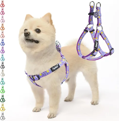 Miniatura 29 de PUPTECK arnés para perro para no jalar, reflejante, ajustable, básico, de nailon, chaleco para cachorro, para caminar al aire libre con etiqueta