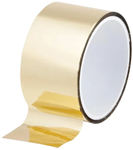 Tapecase Metalized poliéster cinta de película (múltiples tamaños), Dorado, 1 Oro