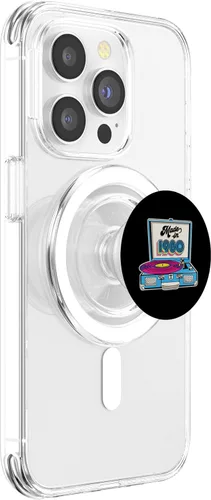 Miniatura 3 de Made In 1980 Turntable 80s Music Vinyl Record Player Retro PopSockets MagSafe PopGrip for iPhone