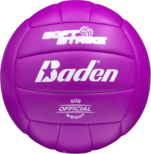 Miniatura 6 de Baden Soft Strike Voleibol Recreativo de Cuero Sintético Amortiguado Interior/Exterior para Principiantes y Jóvenes Tamaño Oficial