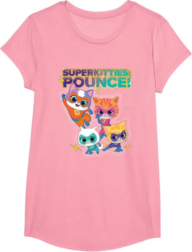 Miniatura 66 de Disney Junior SuperKitties Pounce! Camiseta de equipo completo, talla S