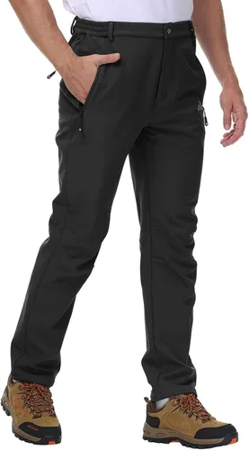Miniatura 4 de Rdruko Pantalones de nieve de invierno para hombre, impermeables, aislados, de vellón, para esquí, snowboard