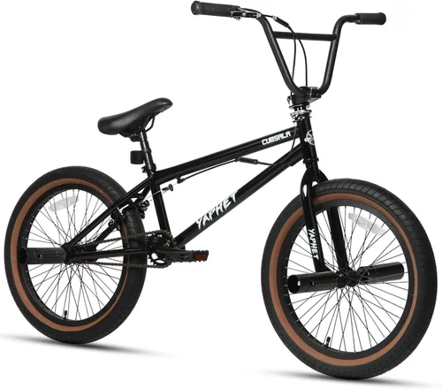 Miniatura 11 de cubsala Freestyle BMX Bike, 20 Inch Yaphet Bicycle for Teen Beginner and Adult Riders, Bike with Hi-Ten Steel Frame, Multiple