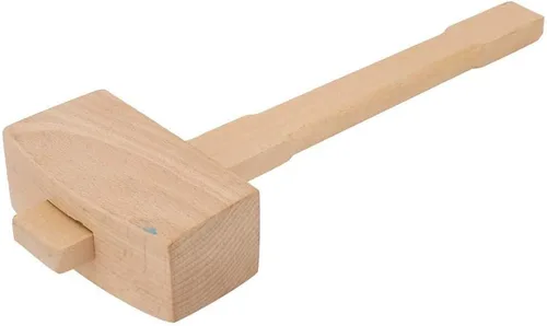 Miniatura 9 de Mazo de madera, Martillo de madera profesional de carpintería de madera para golpear la herramienta de carpintería Martillo de haya mango de madera
