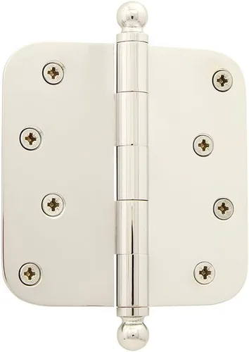 Miniatura 96 de Grandeur Hardware 824304 Bisagra residencial con punta de bellota de 3.5 pulgadas con esquinas de radio de 5/8 pulgadas en peltre antiguo