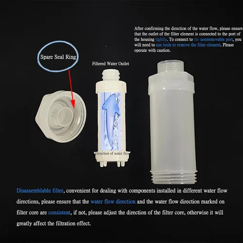 Miniatura 8 de 8 filtros de ducha de vitamina C para filtro de agua dura, accesorios de baño para ducha, bañera, lavanda, jazmín, té blanco, océano, melocotón