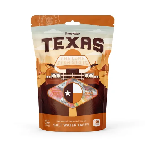 Miniatura 9 de Taffy Shop Arizona Favorites, caramelo de agua salada - Caramelo masticable suave gourmet, paquete variado, aperitivo dulce a granel, regalo fresco