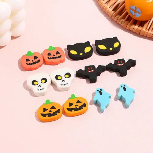 Miniatura 5 de ZAKVOOR 96 gomas de borrar de Halloween, calabaza, fantasma, murciélago, calavera, lápices para suministros de oficina, decoración de escritorio