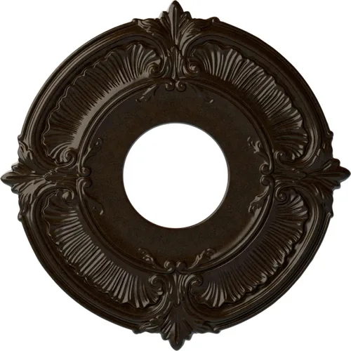 Miniatura 43 de Ekena Millwork CM12ATCGS Medallón de Techo Attica (Se Adapta a Doseles de hasta 3 1/2"), Pátina Verde Cobre Pintada a Mano