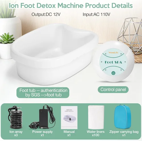 Miniatura 6 de Máquina de desintoxicación iónica para baño de pies, spa de desintoxicación de pies de iones para uso doméstico, salón de belleza, club de spa
