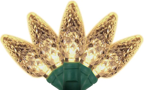 Miniatura 8 de 70 luces LED C6 de Navidad, 35.5 pies, color azul, para exteriores/interiores, grado comercial, impermeables para fiestas, certificación UL