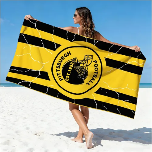 Miniatura 39 de Football Fan Thin Lightweight Microfiber Beach Towel Las Vegas City Themed Large Absorbent Oversized Towels Men Women Stuff Raiders Team Dad Husband