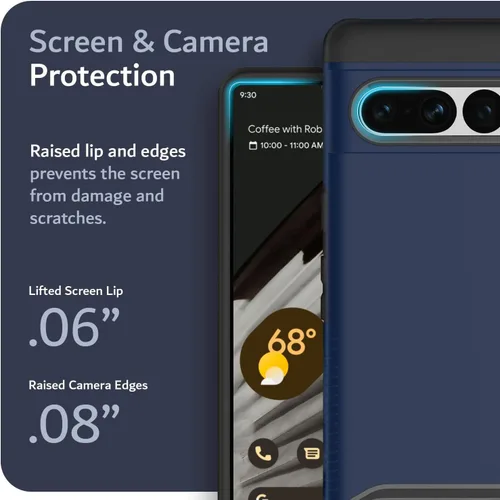 Miniatura 6 de TUDIA Merge [grado militar] Funda diseñada para Google Pixel 7 Pro (2022), a prueba de golpes, delgada, de doble capa, resistente a los golpes