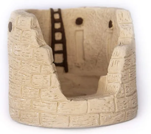 Miniatura 14 de Incienso de Santa Fe Quemador de incienso de madera natural con motor de vapor negro, incluye 20 ladrillos de incienso de piñón - Fabricado