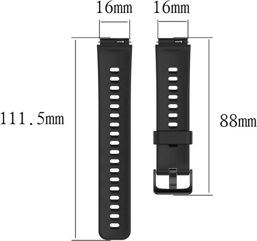 Miniatura 6 de Senter Bandas de silicona suave de 0.630 in para Huawei Watch Fit Mini Smart Watch