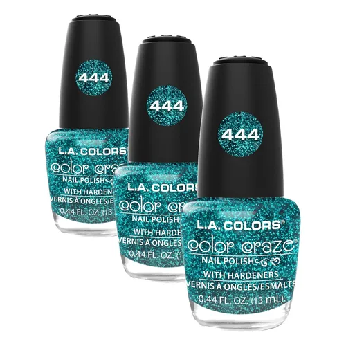 Miniatura 31 de L.A. COLORS Esmalte de uñas Color Craze, Glitter Bomb CNP543 Bomba de purpurina