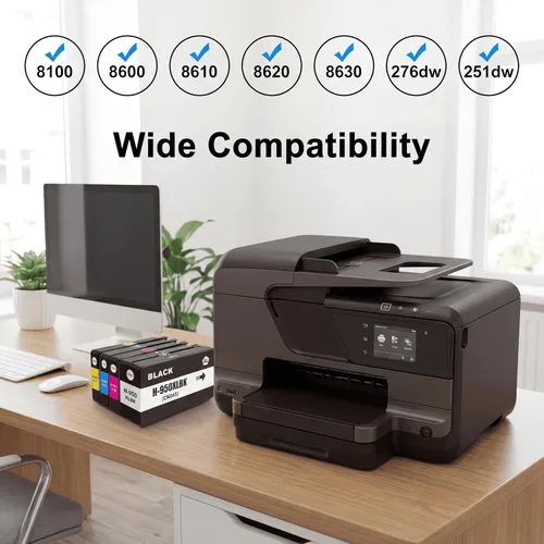 Miniatura 3 de Ink Cartridges Combo Pack, Compatible Replacement for HP 950/951XL, for OfficeJet Pro 8100, 8600, 8610, 8615, 8620, 8625, 8630, 8660 Printers