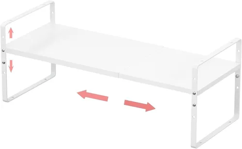 Jojocross Organizador de estante de especias expandible y apilable para gabinetes, estantes de cocina, organización de alacena, organización de 1