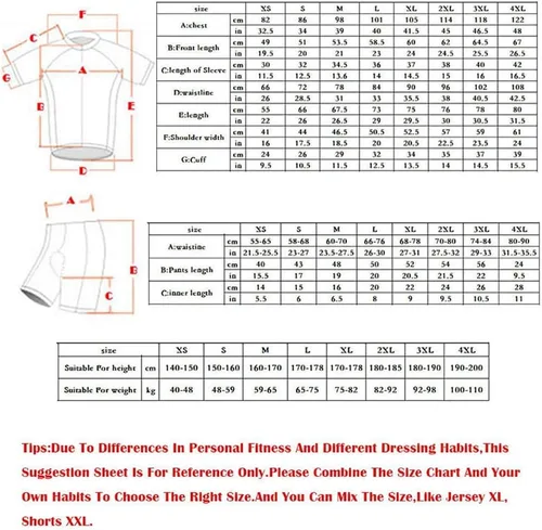 Miniatura 7 de MOXILYN Camiseta de ciclismo para hombre, kit de ciclismo de MTB y pantalones cortos de ciclismo con almohadilla de gel 20D, conjunto de ropa