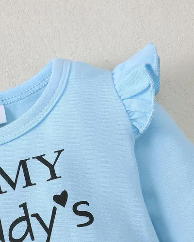 Miniatura 27 de SUNNY PIGGY Ropa para bebé recién nacida, con volantes, mameluco de algodón floral, conjunto de pantalones de algodón para niñas