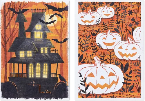 Miniatura 6 de American Greetings Tarjetas de Halloween, Friendly Wish and Hope It's Spooky (2 diseños, 8 unidades)