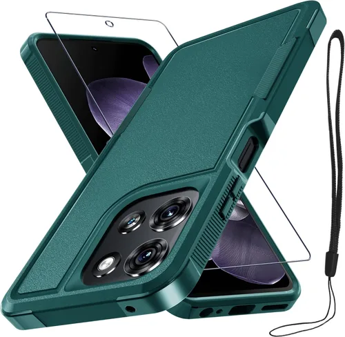 Miniatura 71 de Funda compatible con Moto G 5G 2024, cuerpo completo, resistente, resistente, a prueba de golpes, con correa de cordón, protector de pantalla